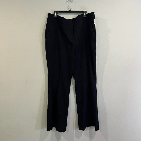 NWT HALOGEN Black Straight Legged Dress Pants (20) - Picture 2 of 7
